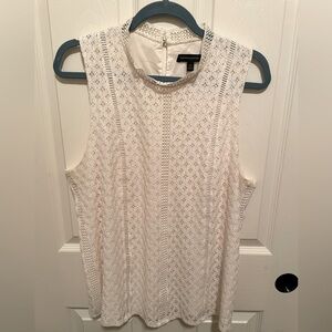 Banana Republic Cream Sleeveless Blouse